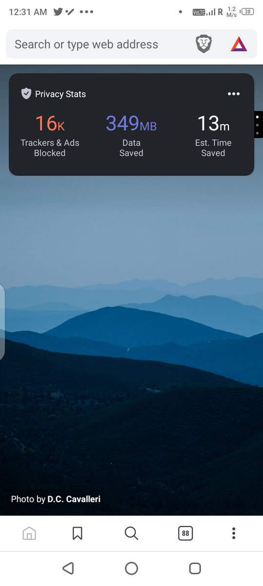 Iamujjwaladitya's tweet photo. @dessie_martin @brave Using from last 3 years but update my phone 2 month ago and saved 2+ GB #Switch2Braveπ¦
#BeBraveπ¦ π₯ #BraveStats #bravestats https://t.co/O7gJHXwzcQ