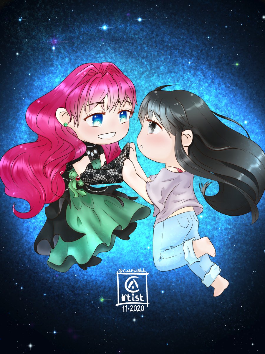 c_a_rtist's tweet photo. This is my first time participating in a Fanart Contest for a Webtoon on Tapas~ soo~ was exciting XD
The theme was to draw a fanart from the series "Villains are Destined to Die" hope u like it ;D
#VADDcontest #WEBTOONFanArt #chibifanart #fanart #tapasapp https://t.co/yXgRzB4EPv