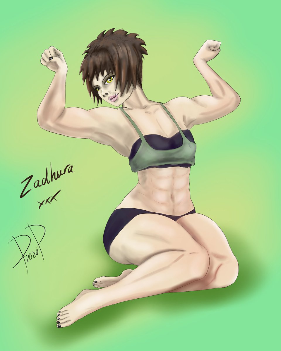 Dazzdraws's tweet photo. This post is brought to you by abs.
#character #krita #dnd #orc #muscles #abs https://t.co/GumPQ6P872