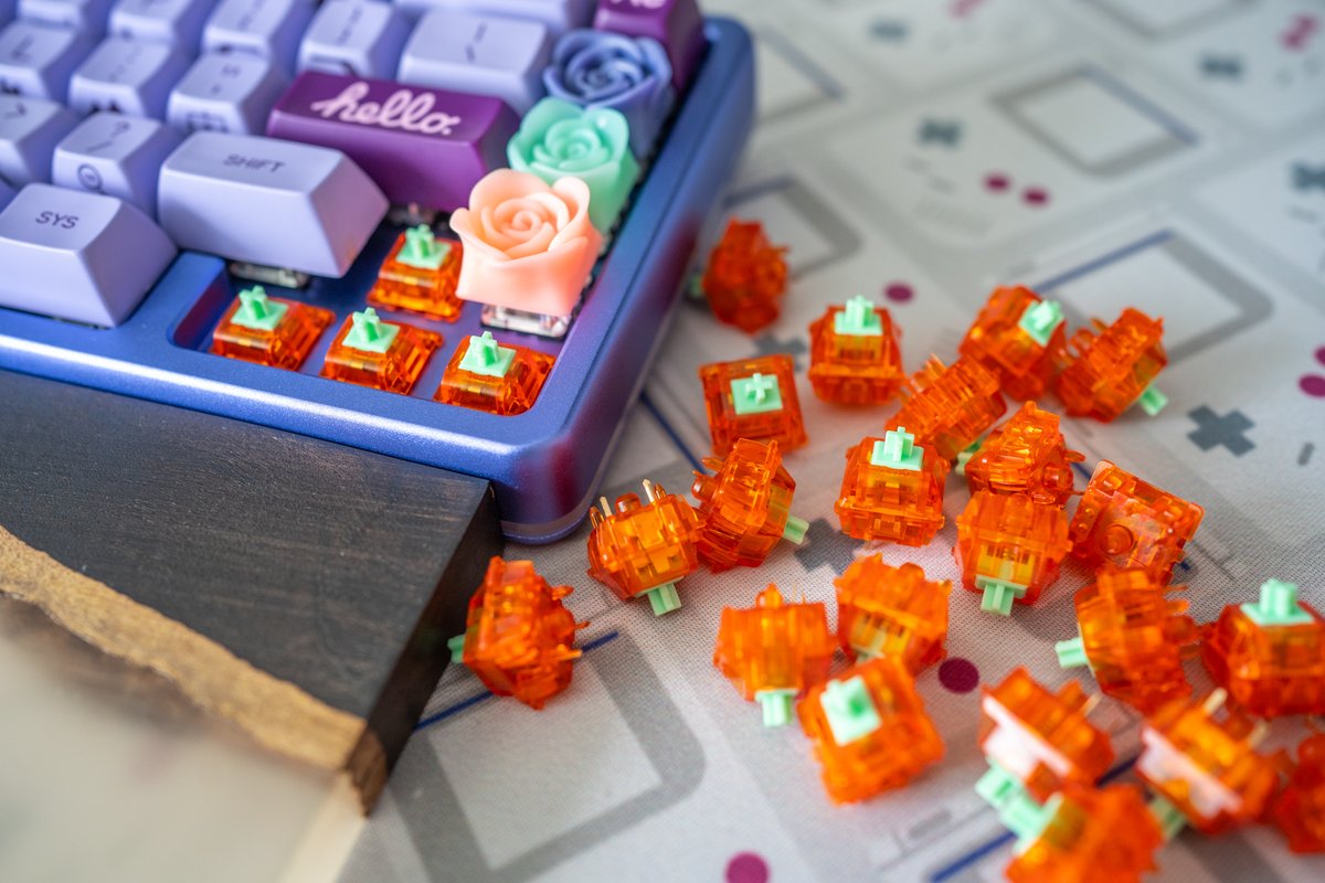 The Key Company on Twitter "Tangerine Switches in 67g (no 62g, sorry