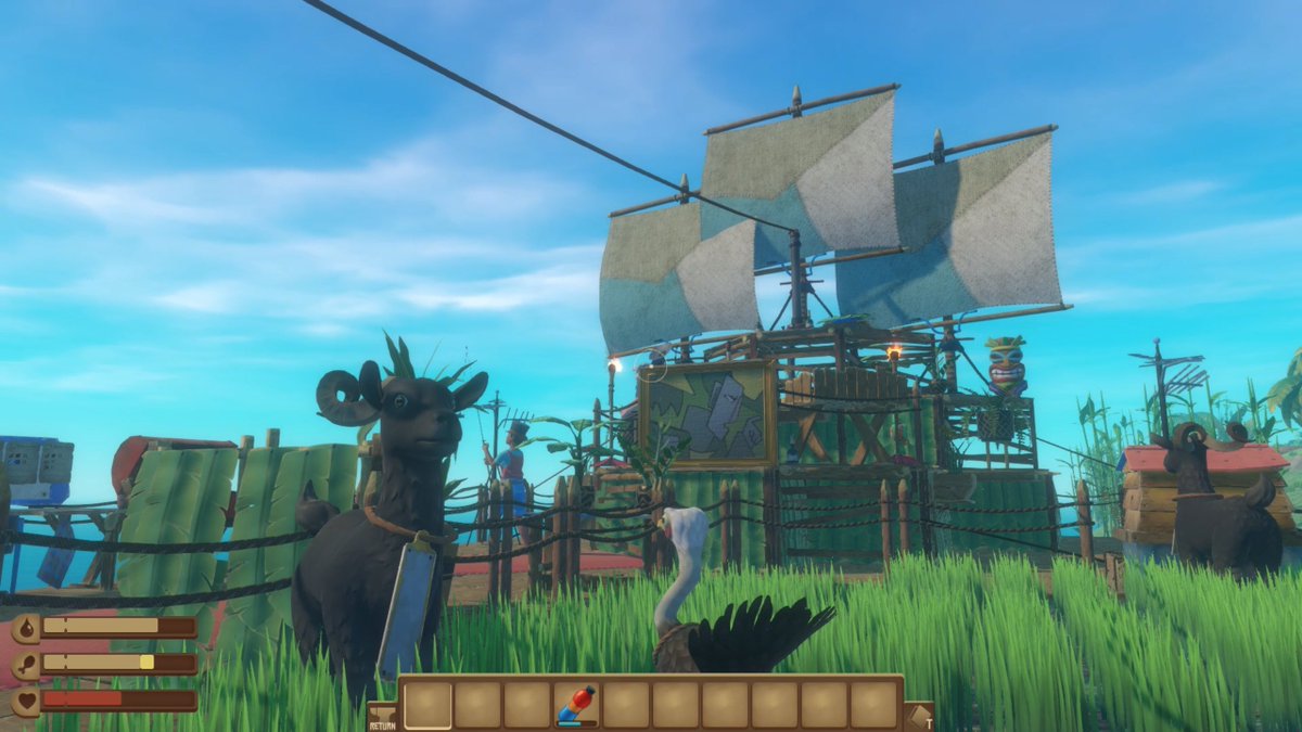 PressoPacko's tweet photo. #RaftCreative @RaftSurvivaGame @RedbeetOfficial
Our goal was to create a raft that blends into the game’s theme, inspired by Mississippi steamboats combined with sailing abilities and neat extensions with some collection nets that allow us to gather resources on our journey. https://t.co/Gne15dNVLs