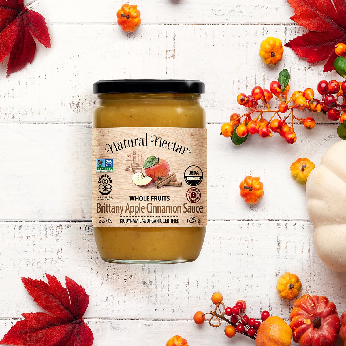 NaturalNectar1's tweet photo. Happy Thanksgiving everyone! So grateful that you love our products 😊🦃 🍁🍎🍎🍎 #naturalnectar #thanksgiving #applesauce #organic #biodynamic https://t.co/34J55sScT4