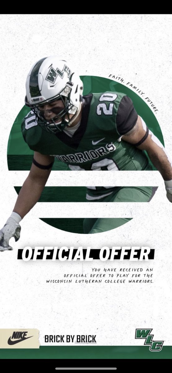 I can’t believe I just received my 5th official offer from <a href="/WLC_Football/">WLC Football</a> I had an awesome visit a while back. Thank you so much for the opportunity.⚫️🟢