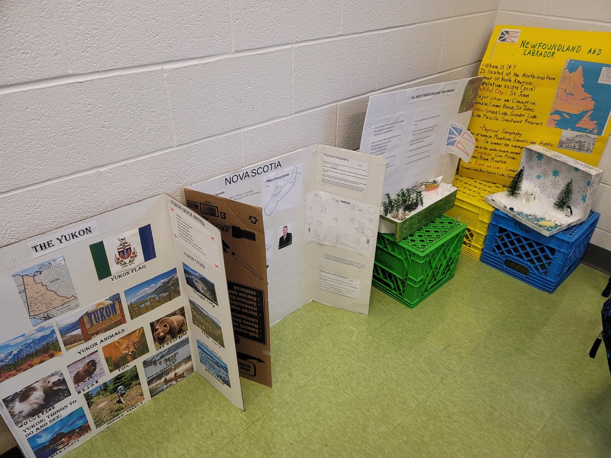 olftcdsb's tweet photo. Great work from @dreap31's Grade 4s. Amazing demonstrating of learning about 🇨🇦 's provinces and territories. #olflearns #tcdsb https://t.co/4qdRiOhrni