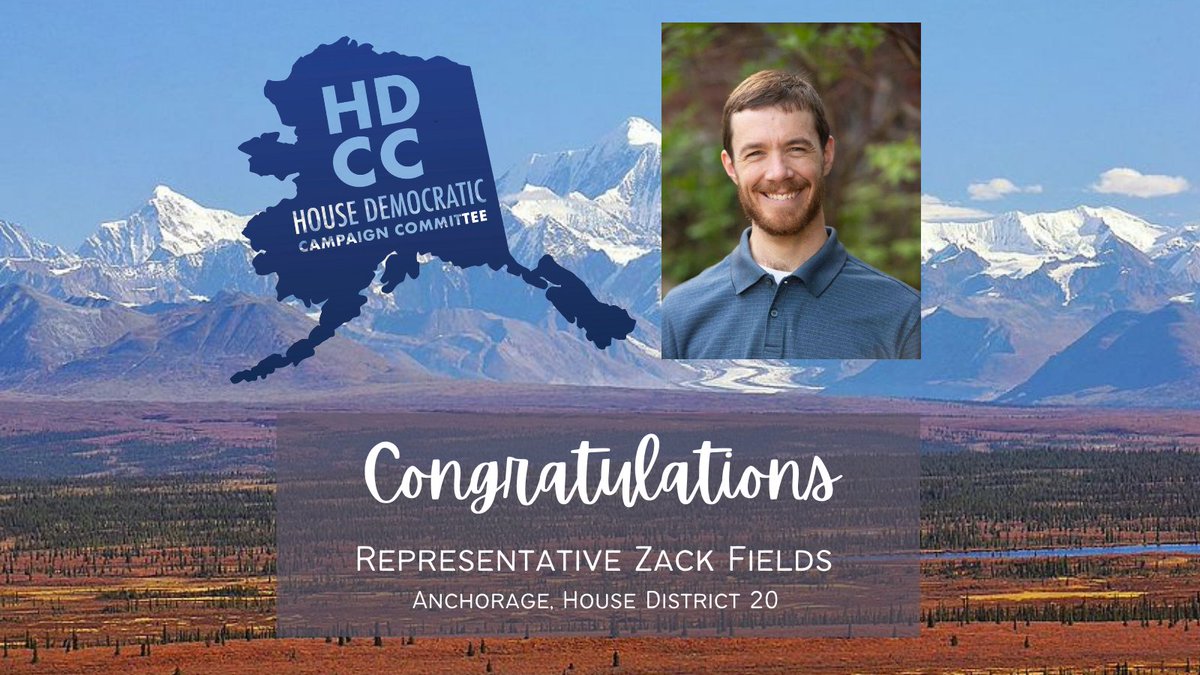 AlaskaHDCC's tweet photo. Congratulations to Representative Zack Fields (@FieldsZack; @repzackfields) on his re-election in House District 20 #akelect #akleg https://t.co/4oK2oQNkfz