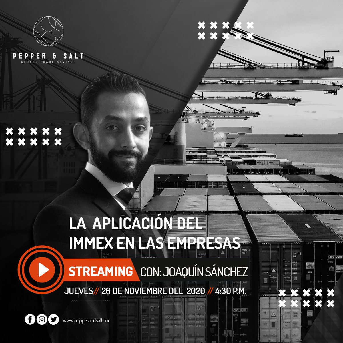 Pepper_and_Salt's tweet photo. 🎥Seguimos generando el mejor contenido en materia de Comercio Exterior.
➡️Te esperamos mañana vía Facebook Live. https://t.co/35sbpKq2i7