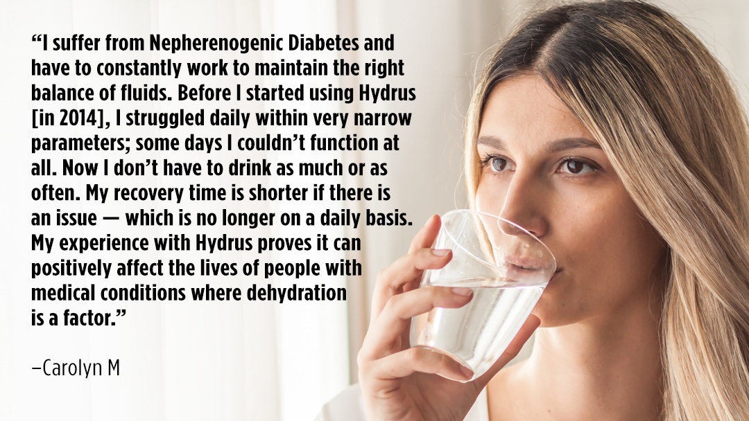 Balancing your #hydration with Hydrus Edge can help manage chronic illnesses such as #diabetes #autoimmunedisease #rheumatoidarthritis #sjogrenssyndrome #POTS. Ge the #Hydrus Edge NOW and FEEL THE DIFFERENCE!