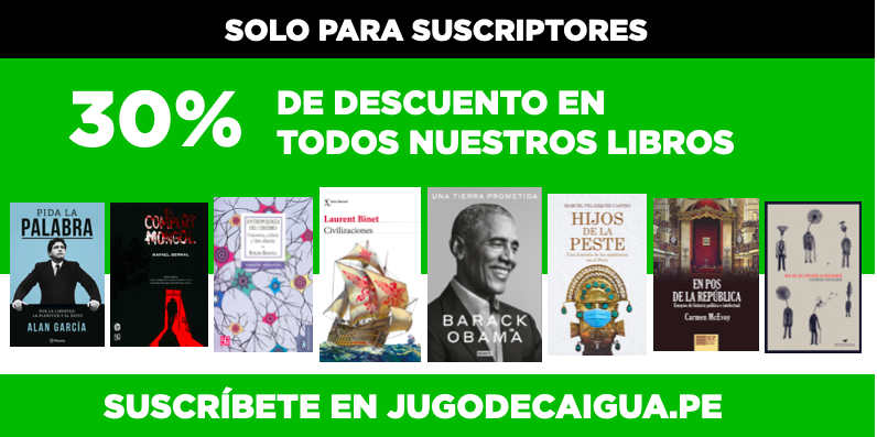 📚REGÁLATE Y REGALA LIBROS ¡CON 30%!
Suscríbete a #JugoDeCaigua y aprovecha nuestra promoción. No te olvides de iniciar sesión con tu usuario y contraseña para disfrutar de todos tus beneficios.
#LibrosConDescuentos #LibrosRecomendados 
jugodecaigua.pe/tienda/