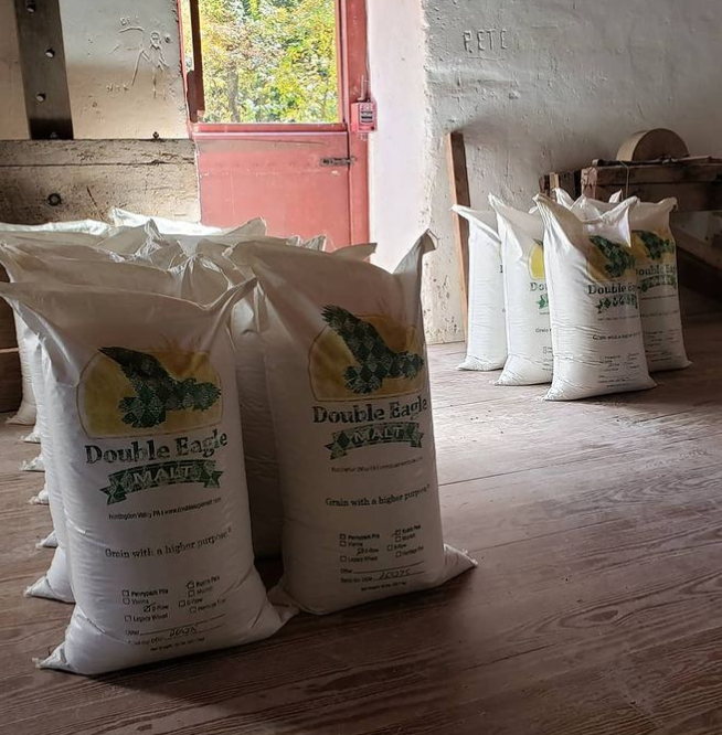 DoubleEagleMalt's tweet photo. Another adventure at the historic 1830 #Thompson-Neely mill near New Hope along with history enthusiast Eva Mergen and hubby Lucas. We milled a little shy of a ton of #RusticAle malt, part of an order for an upcoming bourbon campaign for @penndistilling. https://t.co/jqMDr4CtGA