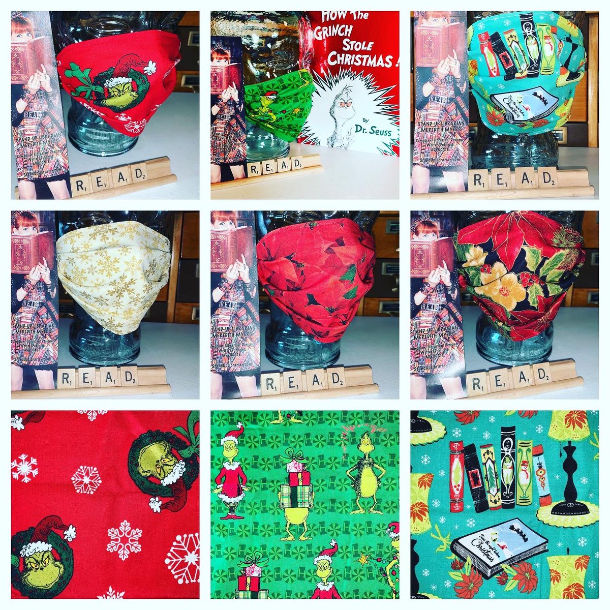 StandUpLibraryN's tweet image. All of my #Christmasfacemasks are up at my shop. With 15 choices, there’s no reason u &amp;amp; your loved ones can’t be festive &amp;amp; safe this holiday season! 😷🎄🎅🧵 etsy.com/shop/MeredithM…  #standuplibrariandesigns #meredithmyersdesigns #christmas #facemask