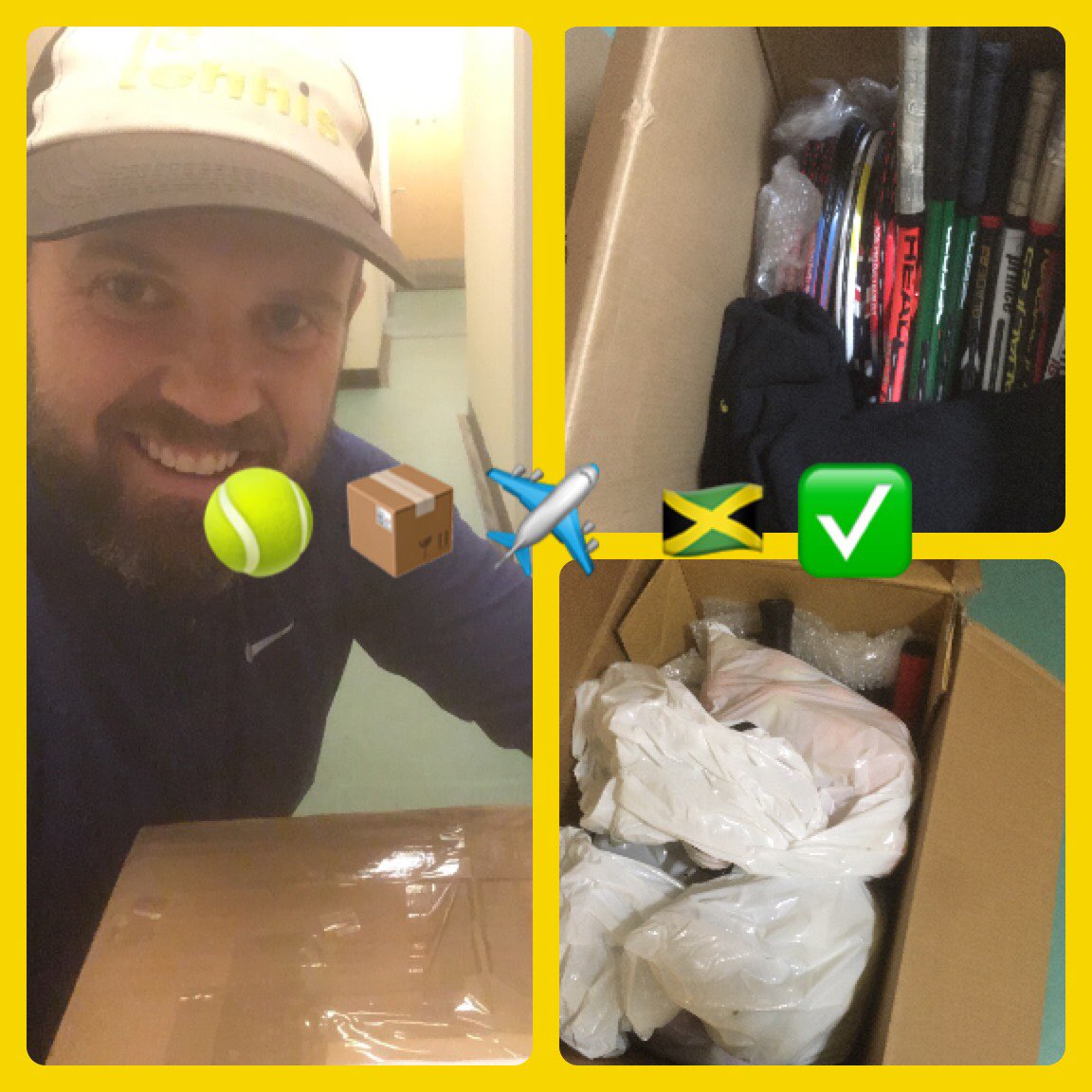 ictennis's tweet photo. During #lockdown1 I organised for old kit & balls to be sent to Kingston, Jamaica which I found out arrived safely. Thanks @10martinrocca & his Tennis Aid project for organising ππ»
Jamaica they have a tennis teamπ
#ictennis #hamiltonltc #itsnicetobenice #jamaica #coolrunnings https://t.co/28J0v2T0qC