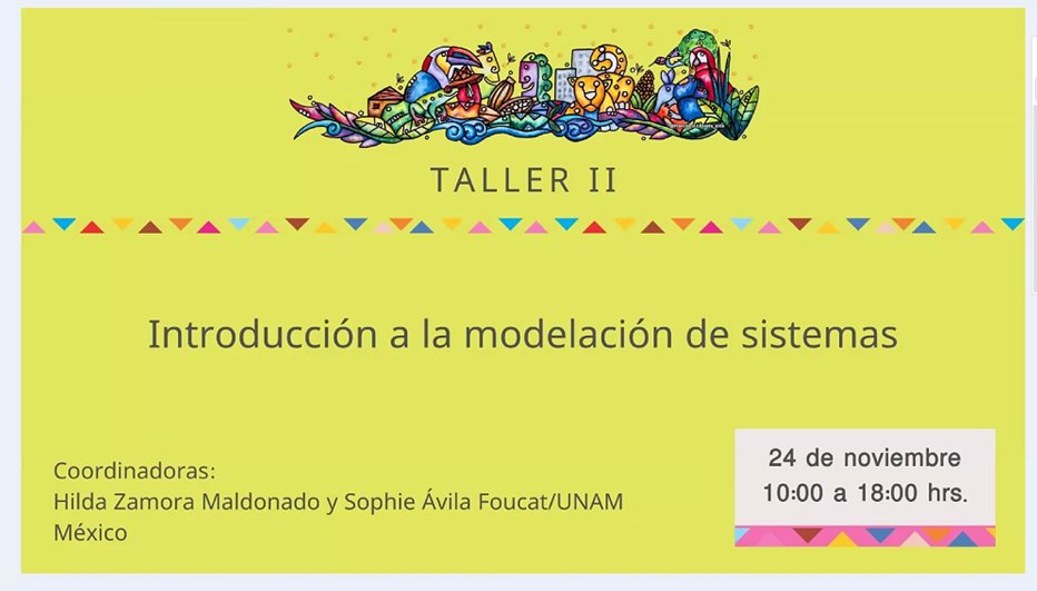 AuraElenaMG's tweet photo. Muy interesante y enriquecedor el Taller Introducción a la Modelación de Sistemas Gracias @Hilda_Zam ,Sophie Avila @esplac2020 La visualización nos ayuda a establecer interacciones de los sistemas dinámicos en #sistemas #socioecológicos Contenta de apreneder #R #Vensim https://t.co/zPtgHSVw0k