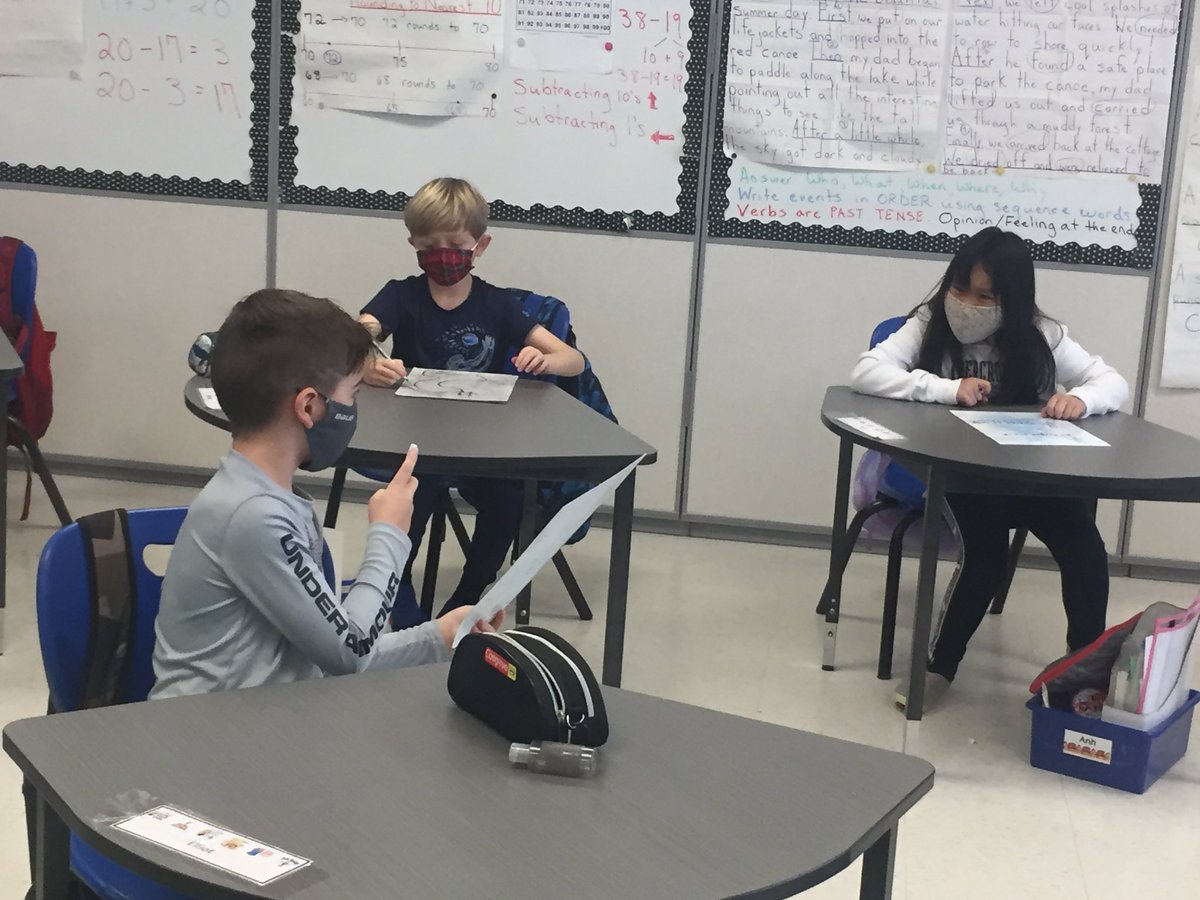 MrsTBaine's tweet photo. Really enjoyed the first coding session with @mraspinall. “Debugging” really stood out to me. Today we tried debugging some equations. Ss loved it and learned a lot about why sometimes their addition is going buggy! Tomorrow we’ll debug some run-on sentences! #MathPJ_AQ #OcsbMath https://t.co/sfv7smMaM9