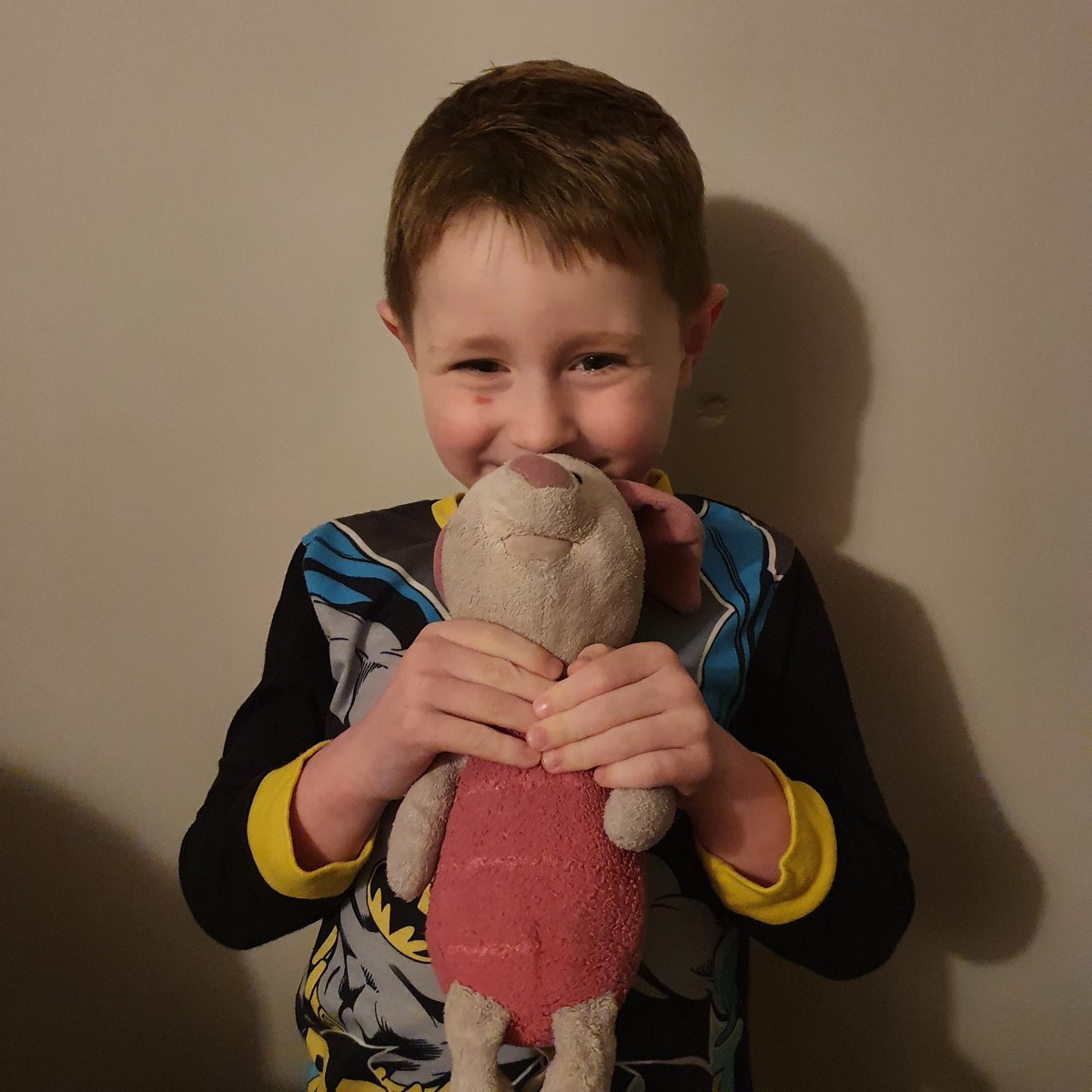 MrsFarrington11's tweet photo. @yr1melthamce E With his oldest and favourite Teddy piglet @AngelOfGeoff @yr1melthamce https://t.co/LSnREP4TCW