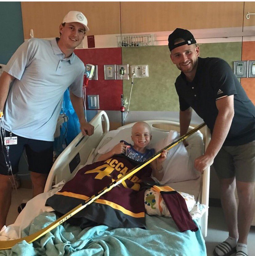 Sad to hear of the passing of Leighton this week. Tyler and Jonny were lucky to have met her and see what a shining light and spit fire she was.  Deepest Sympathy to her momma and family! ⁦<a href="/SunDevilHockey/">Sun Devil Hockey</a>⁩ ⁦<a href="/BuschLeagueTen/">Tyler Busch</a> #cancersucks