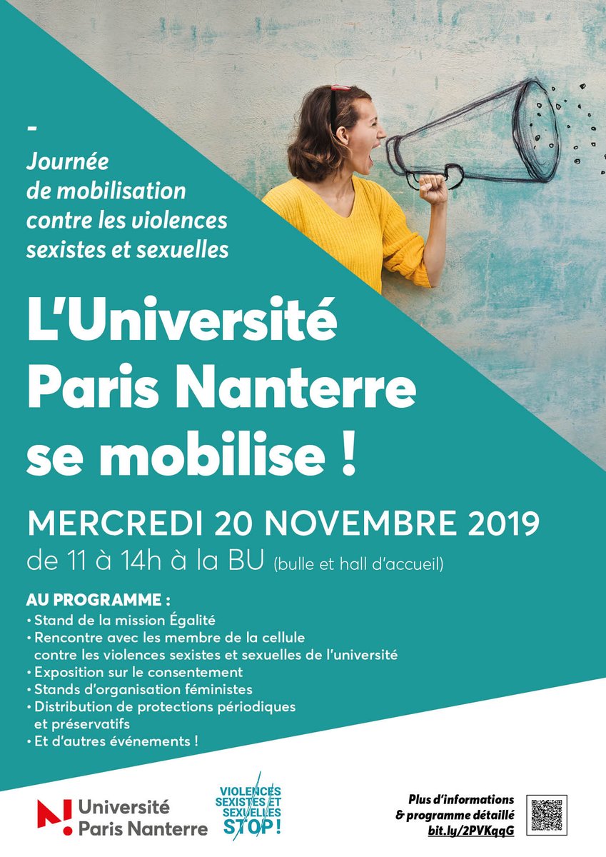 M_Derenemesnil's tweet photo. Nostalgie et fierté en ce #25novembre au souvenir de toutes les actions que j'ai eu le plaisir de porter avec de nombreux partenaires et l'ensemble de la communauté universitaire de @UParisNanterre pour sensibiliser et prévenir les #VSS dans l'@sup_recherche https://t.co/F8o3nCe1w5