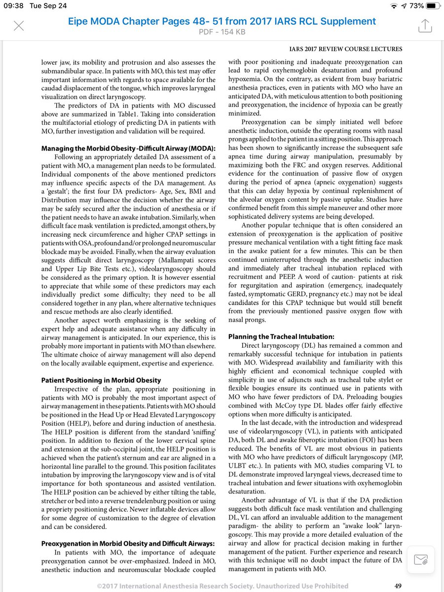 NaveenEipe's tweet image. Thanks!
Our societies @SOBA @ISPCOP_notes @ESPCOP 
have worked to promote safer #DiffAW management in #MObesity!

#RCL from #IARS2017