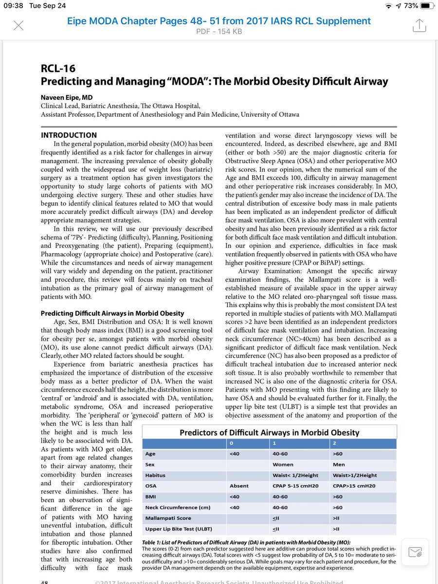 NaveenEipe's tweet image. Thanks!
Our societies @SOBA @ISPCOP_notes @ESPCOP 
have worked to promote safer #DiffAW management in #MObesity!

#RCL from #IARS2017