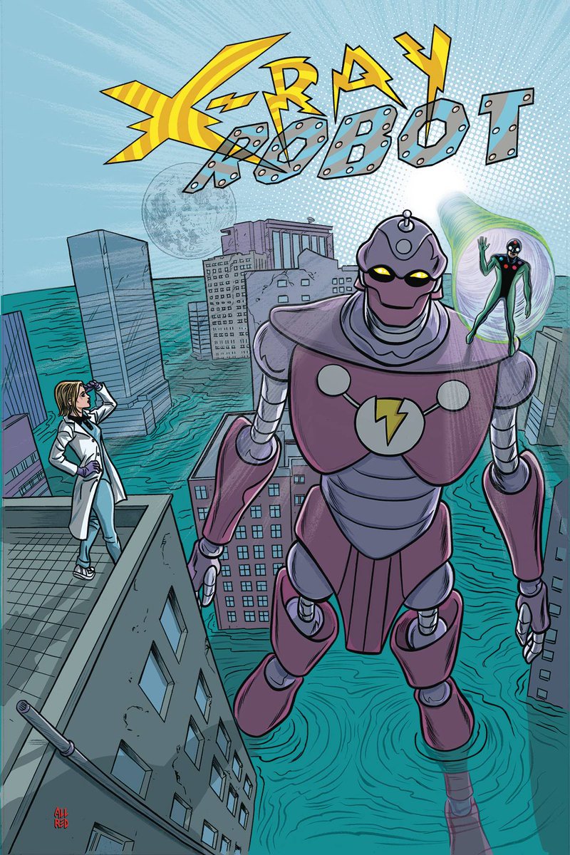 UnComicMas's tweet photo. Reseña def #XRAYROBOT #4 de 4!
Ya a la venta por @DarkHorseComics!
Es impresionante final de esta alucinante serie!
https://t.co/8i3ailJMoK
Writer and artist @AllredMD
Colors Laura Allred
Letterer @blambot
Editor @NotTooChaby https://t.co/F2yZy6azx9