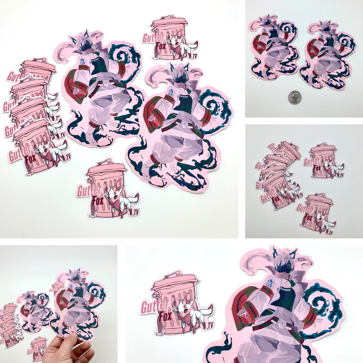 specialskyler's tweet photo. I’ve got some stickers for sale 💕 DM me if your interested 🦊 you should go follow @GutterfoxTV btw https://t.co/PkDvclLoD8