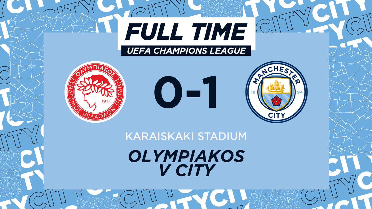 ManCity's tweet image. FULL TIME | We're through to the last 16! 🤩

🔴 0-1 🔵 #ManCity | mancity.com