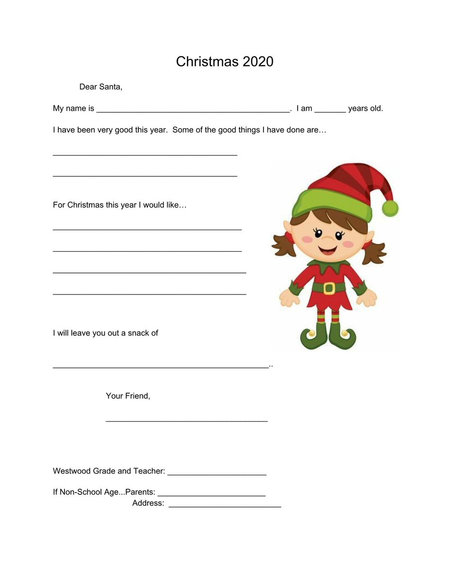 Drop off letters to Santa at the library and we will get letters to him to respond back to your child. Drop letters off at the library by December 14th. 
Be sure to include child's name, teacher's name &amp; grade. If child is not in school yet, include address to send the letter to.