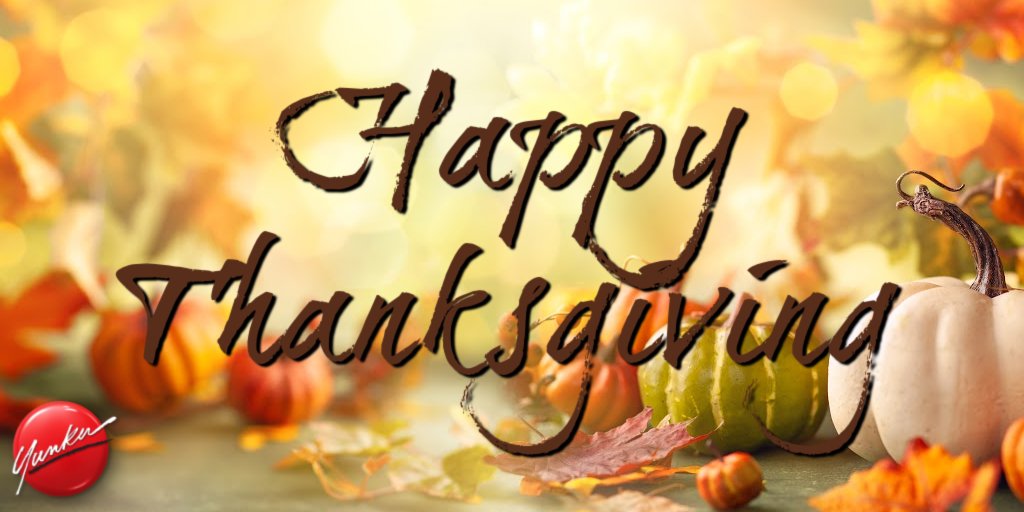 YunkerInd's tweet image. On this Thanksgiving, we want to share our genuine appreciation for all of you. We hope that you and your loved ones stay safe and healthy and have a wonderful Thanksgiving Day.
#Thanksgiving2020 #partnerships #Thankful #PRINTING