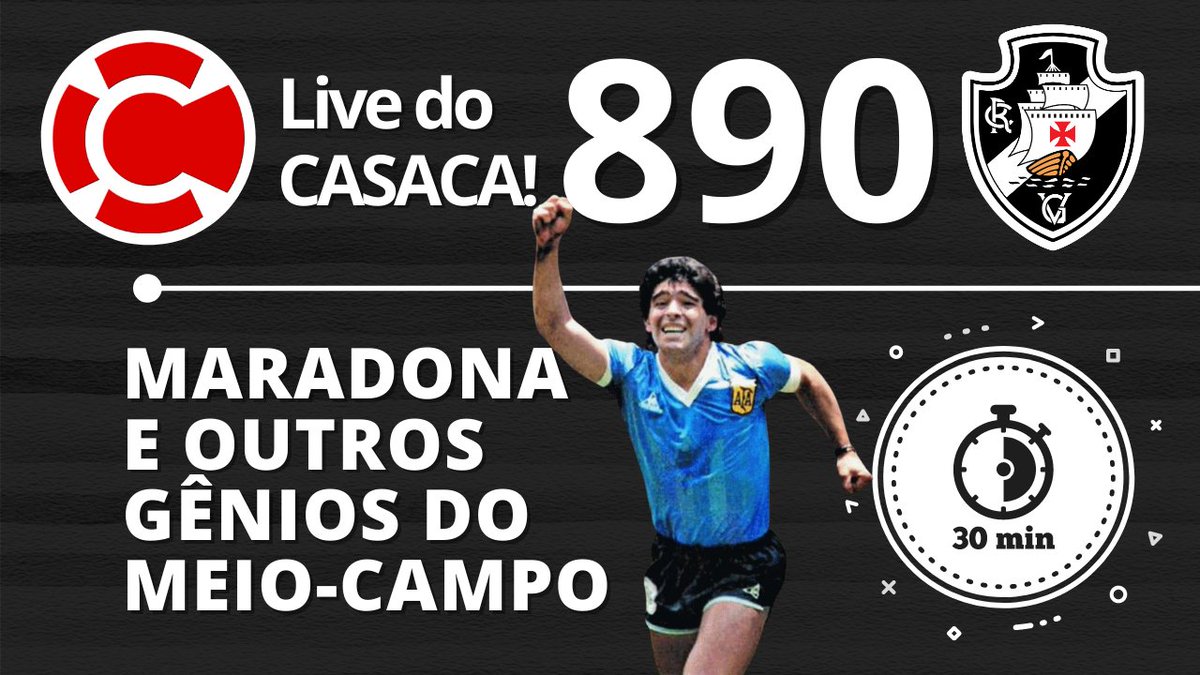 Hoje tem Live Especial de 30 minutos com Sérgio Frias a partir de 20h

Temas do dia:
- Maradona e outros gênios do futebol mundial na meia cancha;
- Saudade de Didi, Zizinho, Jair, Maneca, Dirceu, etc;
- Viva Pelé!

👉👉👉 youtu.be/4liGE4xRUxo

#Maradona #VascoDaGama