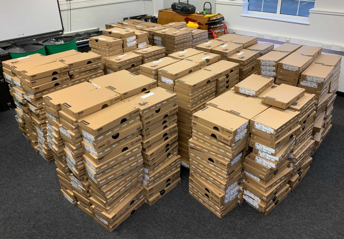 XovrSolutions's tweet photo. Almost half way (3.5k) through our largest @GoogleForEdu deployment of the year so far. 939 Chromebooks unboxed by two of us today. 💪 
Enrolment starts tomorrow! Aiming to have them all done by 5pm... We’ll see! https://t.co/2RtDBbD7Ks