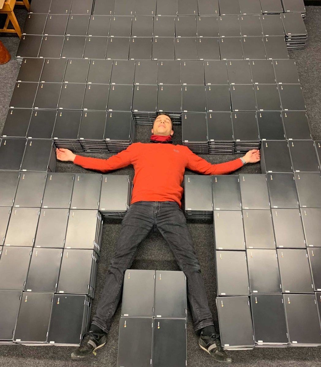 XovrSolutions's tweet photo. Almost half way (3.5k) through our largest @GoogleForEdu deployment of the year so far. 939 Chromebooks unboxed by two of us today. 💪 
Enrolment starts tomorrow! Aiming to have them all done by 5pm... We’ll see! https://t.co/2RtDBbD7Ks