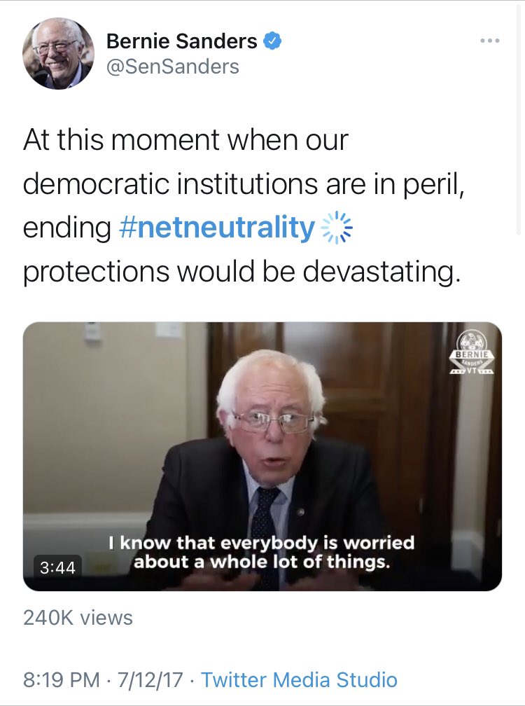 “the internet and its free exchange of information as we have come to know it will cease to exist” is how  @SenSanders put it.I mean, cmon guys! Did they hear themselves when they talked about this??