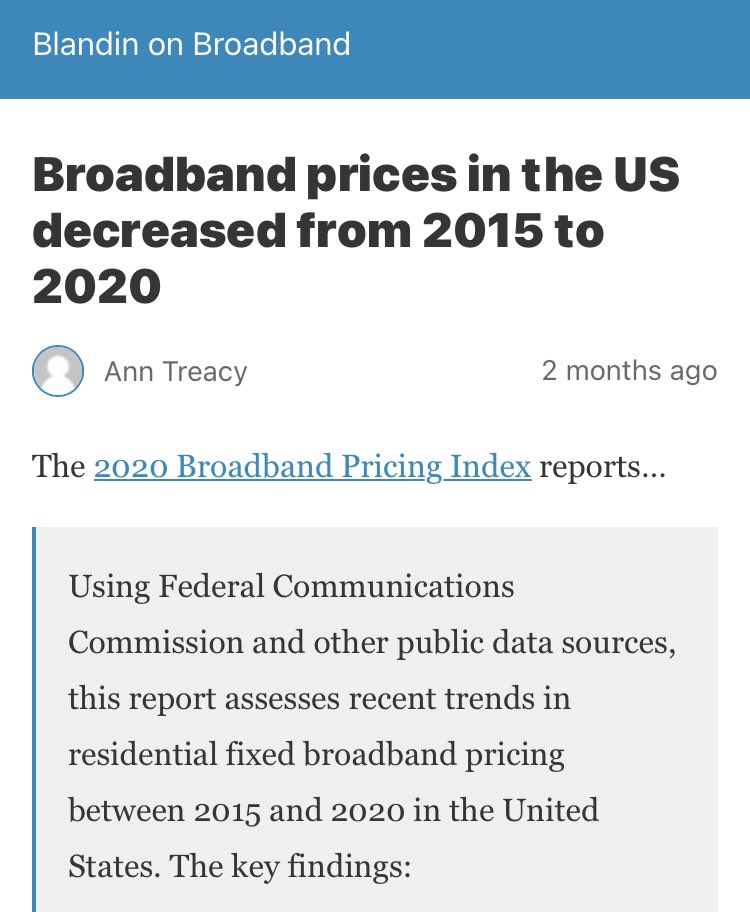 It’s worth pausing here to point out that none of this came to pass. The internet remains as free and open as ever, speeds have increased, prices have dropped, you aren’t paying to use Google (I hope!) and there hasn’t been one iota of accountability despite all that.