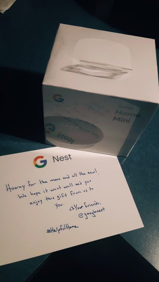 LootingLacie's tweet photo. Thanks @googlenest!
They even wrapped it in themed tissue paper.
#newbeginnings #helpfulhome https://t.co/SlRNBOmtPt