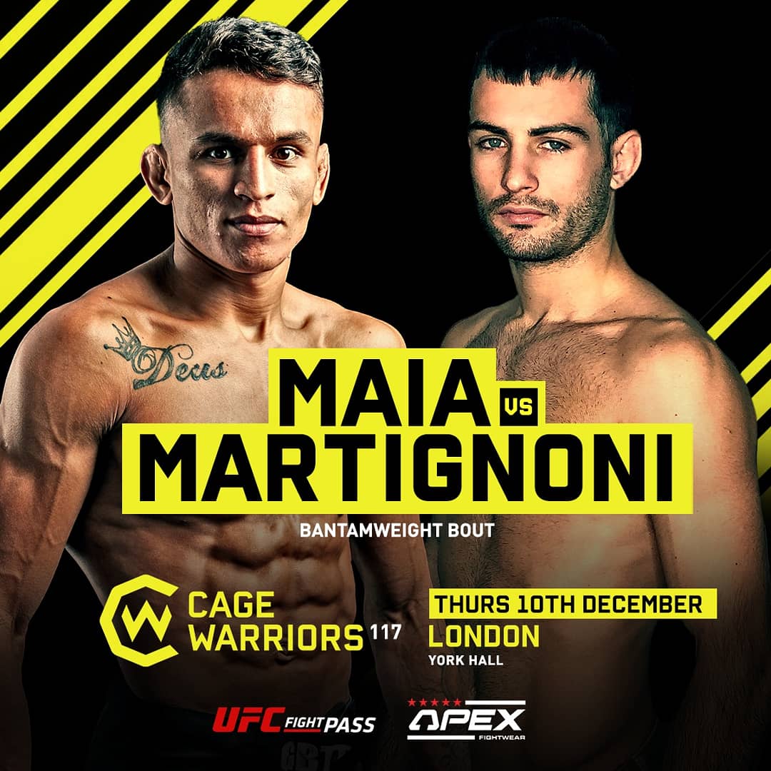 ITFMTW's tweet photo. Our man Michele Martignoni steps in at Cage Warriors 117 in London!

10th December, his match and the whole event will be available on UFC Fight Pass.

#itfm
 #italiantopfightersmanagement https://t.co/oBhqnQSkIy https://t.co/A2WfKD20fu