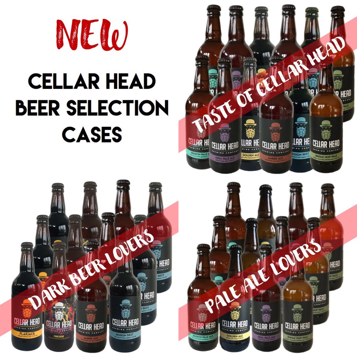 🍺 Experience Cellar Head beers in your own way with our NEW selection cases. 

🚚 Order here for collections, local delivery and nationwide deliveries👇
cellarheadbrewing.com
.
 #craftbeer #independentcraftbeer #Here4IndieBeer #brewerytap  #local #craftnotcrap #beerlover