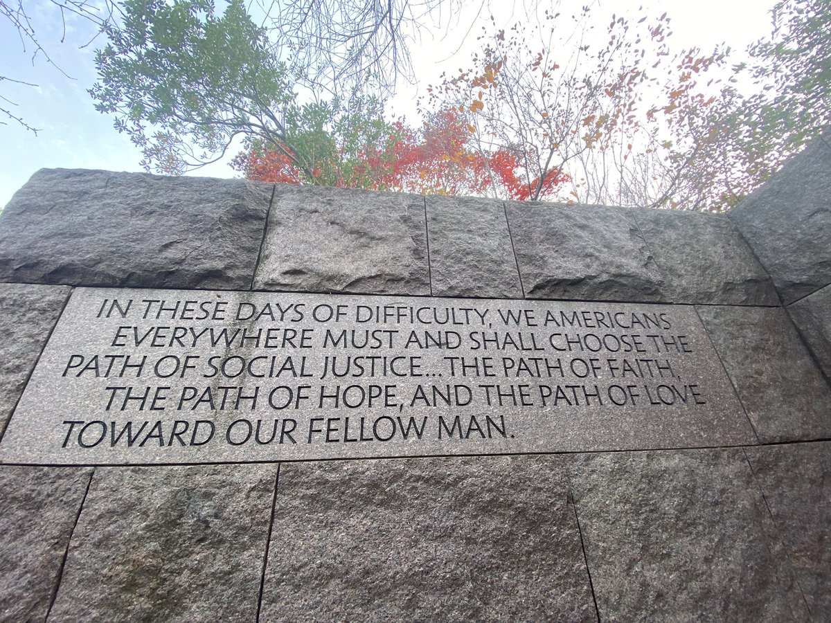 We are not free from want, nor hatred & injustice, but the moral arc of our nation’s history has been bent towards progress in our institutions and character by generations of Americans working together towards a more just union, where all humans are created equal under our laws.