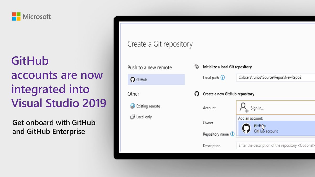 visual studio 2019 github