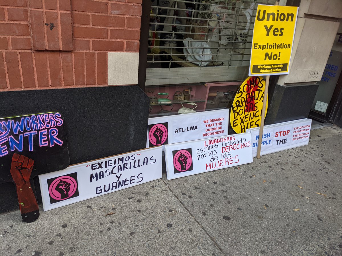 foodchainworker's tweet photo. @LWC_workers Union & Fuerza Campaign Launch.
We are inspired by these immigrant, women working class leaders fighting for better conditions in the workplace!
#LavanderasAlPoder #LaundryPower https://t.co/ABIUEeCtaZ