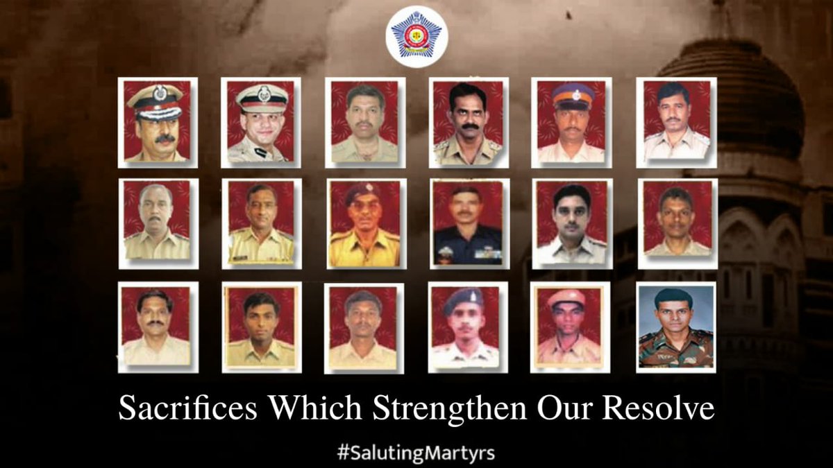 Saluting the bravehearts whose sacrifice still ignites the spirits of millions #2611Attack #2611Martyrs #SalutingMartyrs