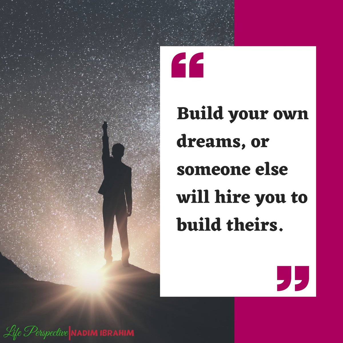 nadimtele's tweet photo. Build your own dreams. Don't wait for the opportunities to come, create them. Step out of your comfort zone and start working. 
#buildyourdreams 
#followyourpassion 
#createyourown 
#createopportunities 
#comeoutofyourcomfortzone 
#startworking 
#actionleadstosuccess https://t.co/5di25e2uln