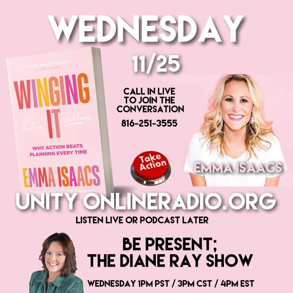 DianeRay1's tweet photo. Join me today for a great conversation with Emma Isaacs, author and CEO of Business Chicks. We will talk about her book Winging It and take some calls from anyone looking to get ahead in business. Listen live or get the #podcast later #unityonlineradio #businesschicks https://t.co/XX6lkzpsBK