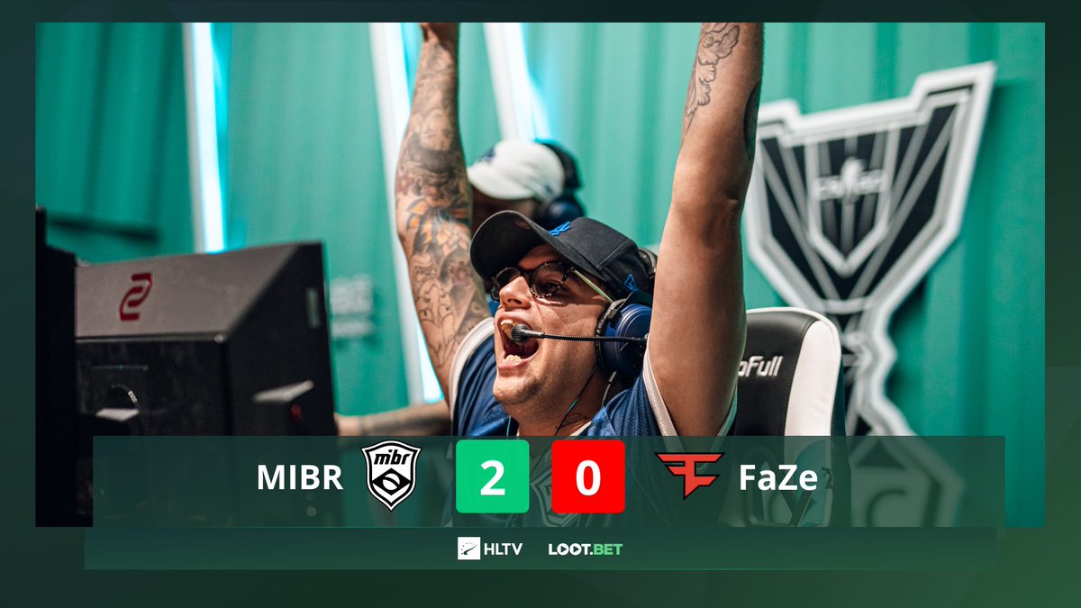 .<a href="/mibr/">MADE IN BRAZIL.</a> conquer <a href="/FaZeClan/">FaZe Clan</a> 2-0 

22:20 on Nuke
16:11 on Dust2

#BLASTPremier