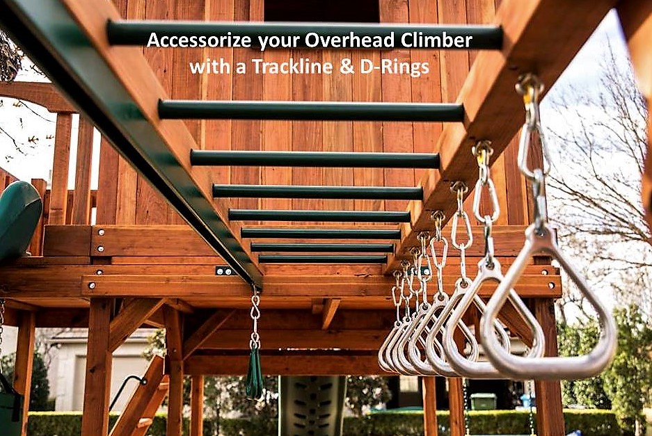 MyBackyardFun's tweet image. Add more play value to your monkey bars with a trackline and triangle d-rings. #backyardfunfactory #swingsetaccessories #tracklines #accessories #playsettoys