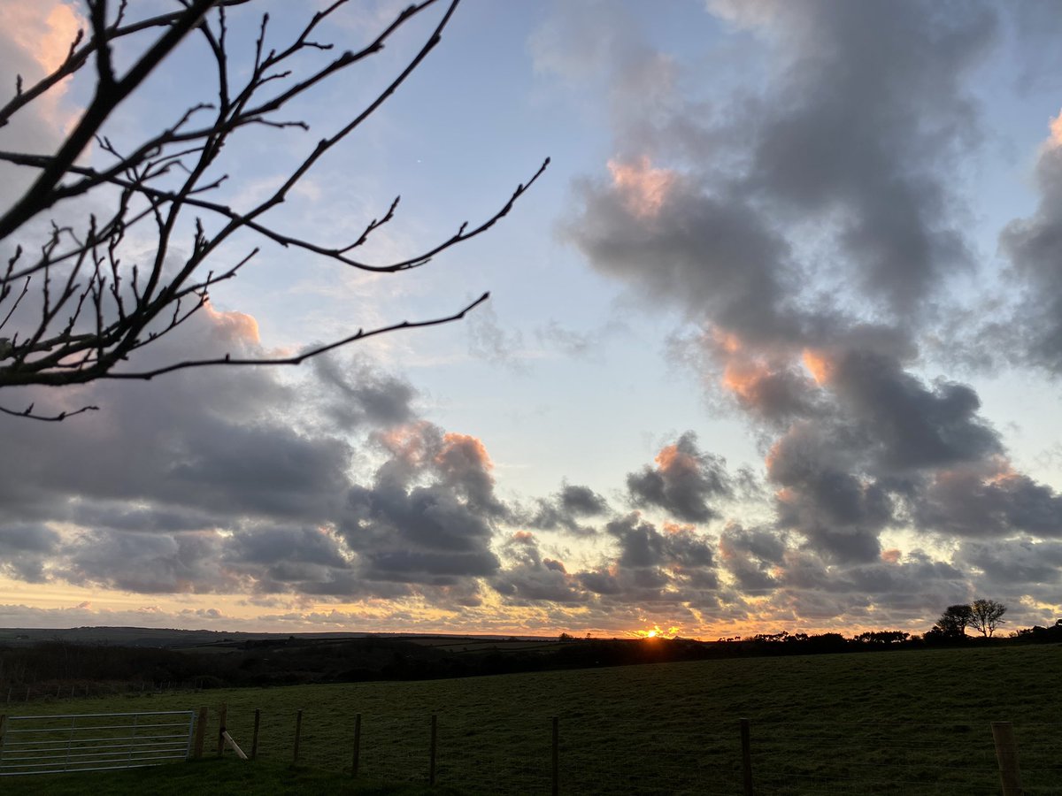 whizzylaw's tweet photo. Glorious sunset this evening after a day of zooms. Highlight (?) - mistaking a Thai chili for one of those innocuous mild red ones when trying to sneak in some lunch. #howhot https://t.co/tQtiX0n5AC