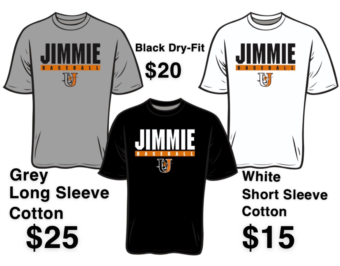 Support Jimmie Baseball by buying a T-Shirt!! #HonJims #JimmiePride