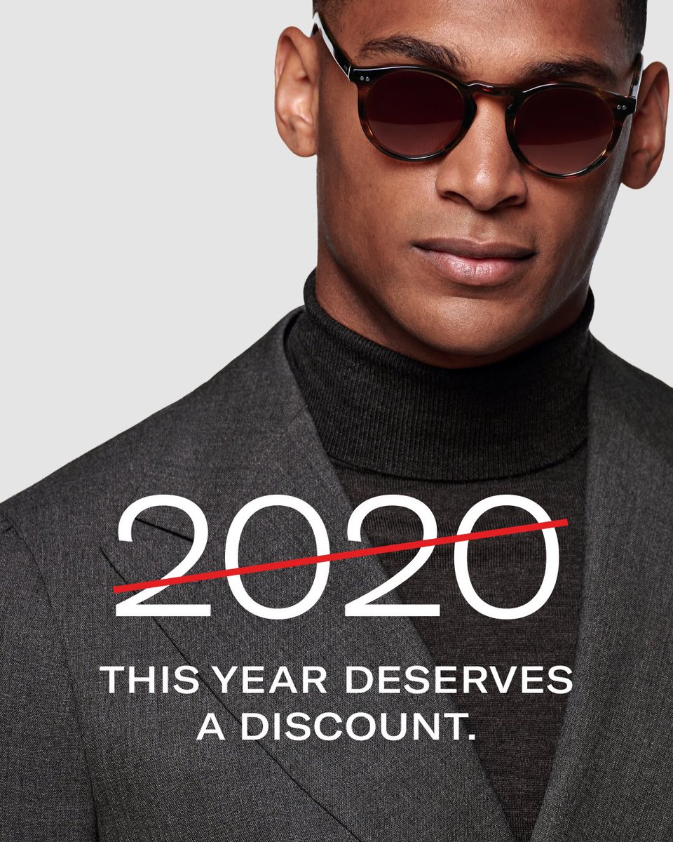 Shop for him! Find the perfect pick from the year’s collections at up to 60% off during our biggest ever online outlet. Shop at outlet-eu.suitsupply.com, access with code:2020

#SUISTUDIO #Suitsupply