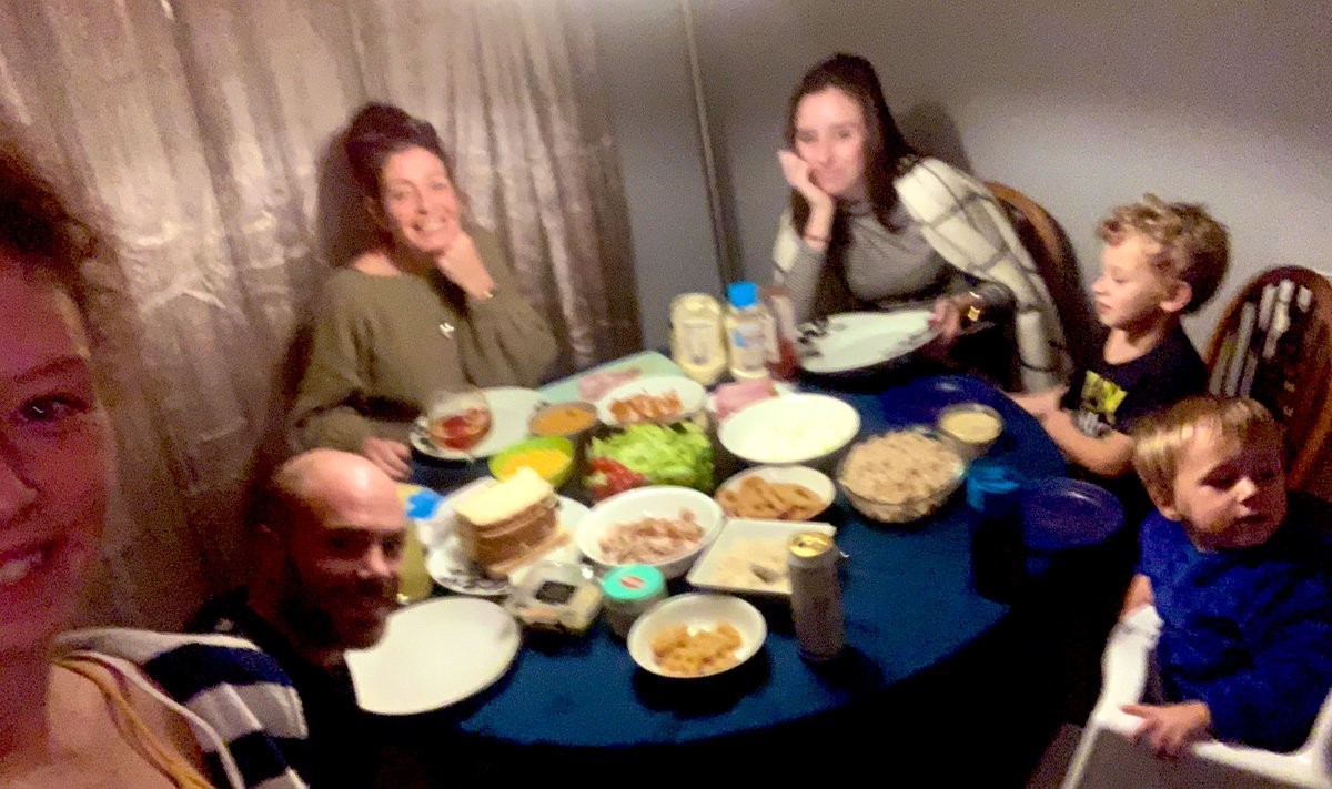 NannaOnTheRun07's tweet photo. Finished off our perfect day with dinner cooked by my lovely daughter. #IfIts were just the best. 🤣 My beautiful Grandsons are so funny and clever 🥰 Nothing like it in the world 😍 #Grandsons #Grandchildren #MyApple #MyPear #MyBoys #LUMTL #FamilyTime @squuidds 
💜🍏🍐💜 https://t.co/DmE7wiT7ln