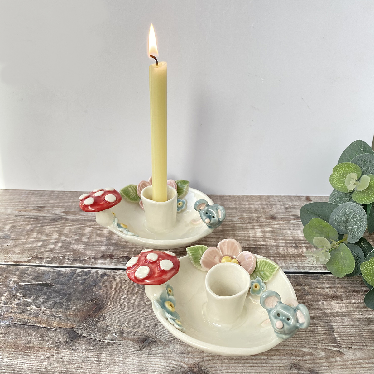 folksy's tweet photo. And the prize for the sweetest thing we've seen all day goes to these Mouse and Toadstool Woodland Candle Holders by Shelly Lee 🍄

Find them here https://t.co/gDLgBUQEKm https://t.co/Jxk6oPRhhf