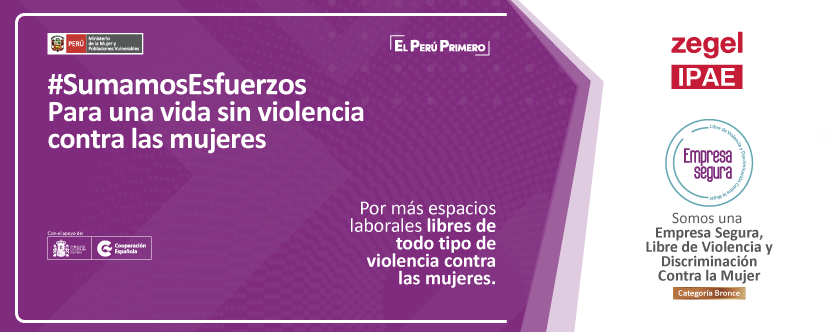 zegelipae's tweet photo. En el #diadelanoviolenciacontralamujer queremos sumar nuestro esfuerzo para que las mujeres tengan una vida sin discriminación ni violencia. ¡Súmate tú también! https://t.co/Sl5unb4x5X