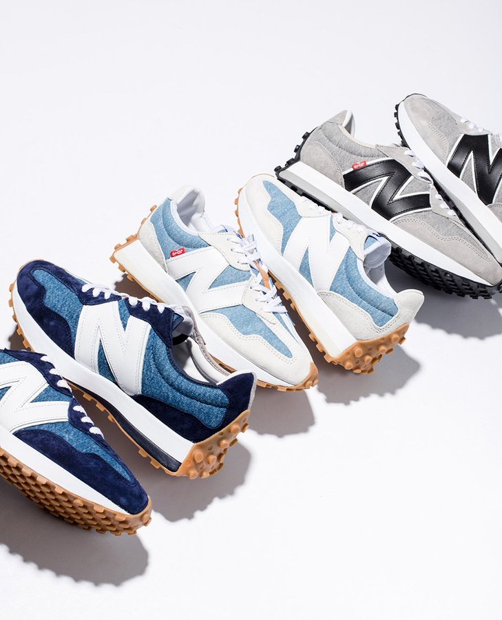 Ad: Levi’s x New Balance 327 restocked today in most sizes via SNS => https://t.co/6mQcI7gjuA https://t.co/tWECtTX3HN